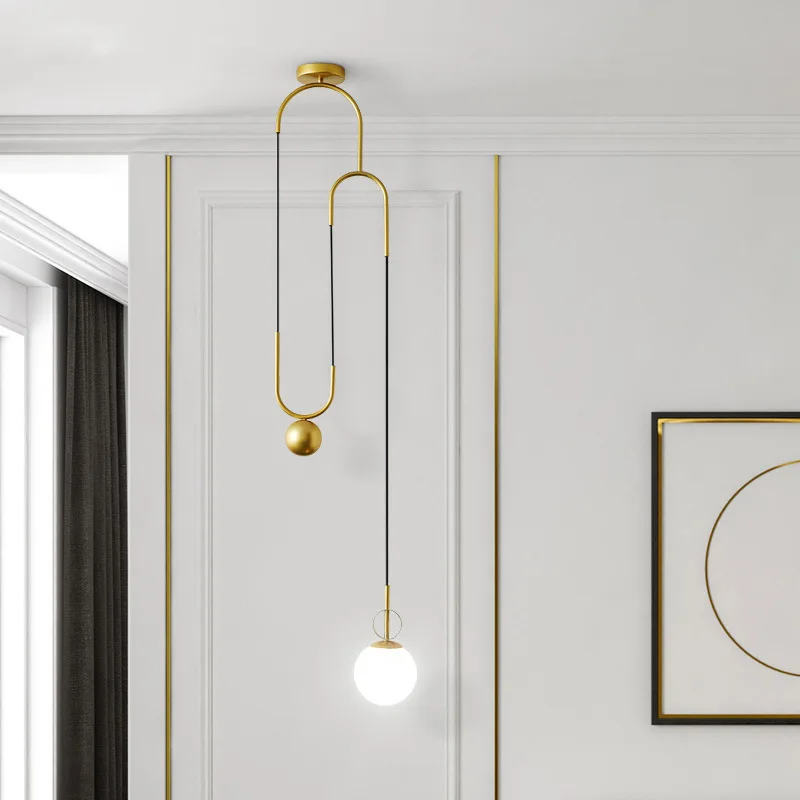 Modern LED E14 Pendant Lights for Dining Living Room Chandelier Bedroom Creative Black Gold Hanging Lamps Lighting Fixtures