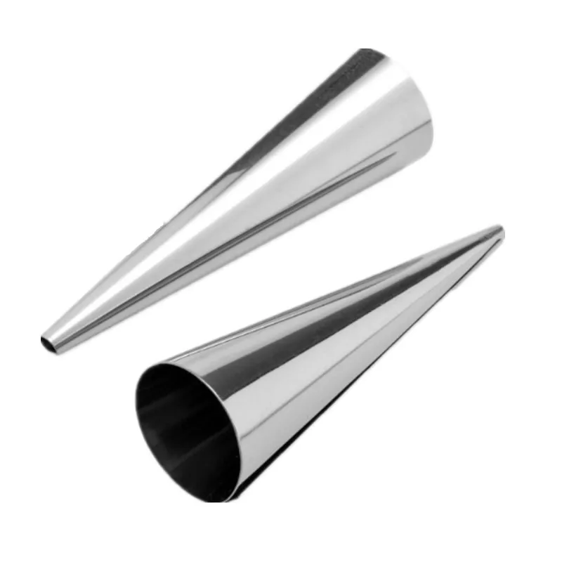 5 шт./лот сделай сам конусы для выпечки трубки из нержавеющей стали круассанов на