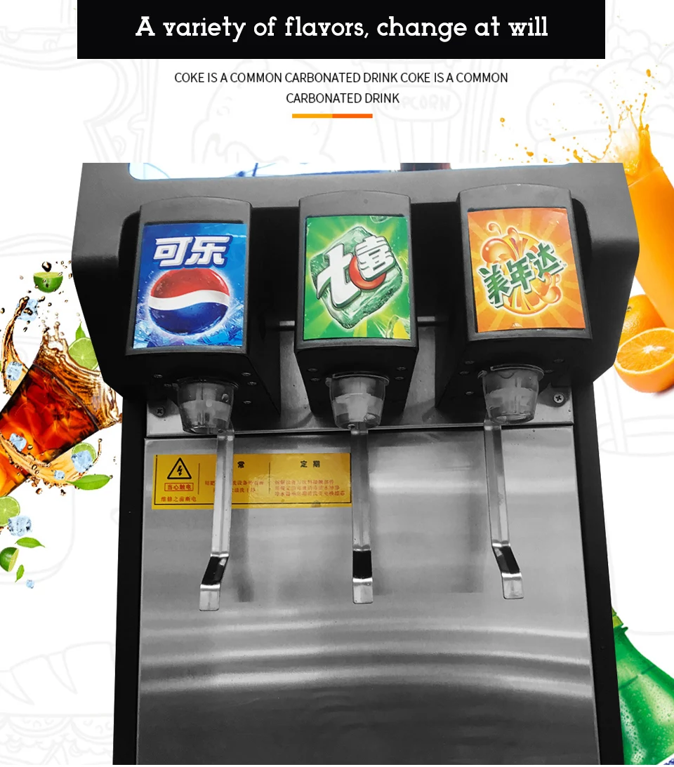 XEOLEO 3 насосы колы диспенсер машины для колы напиток диспенсер Sprite/Fanta/Pepsi/сок Напиток Диспенсер машина