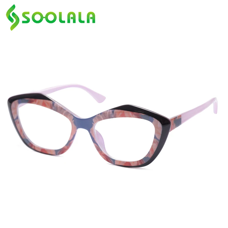 Женские очки для чтения SOOLALA солнцезащитные с бабочкой и цветочным рисунком