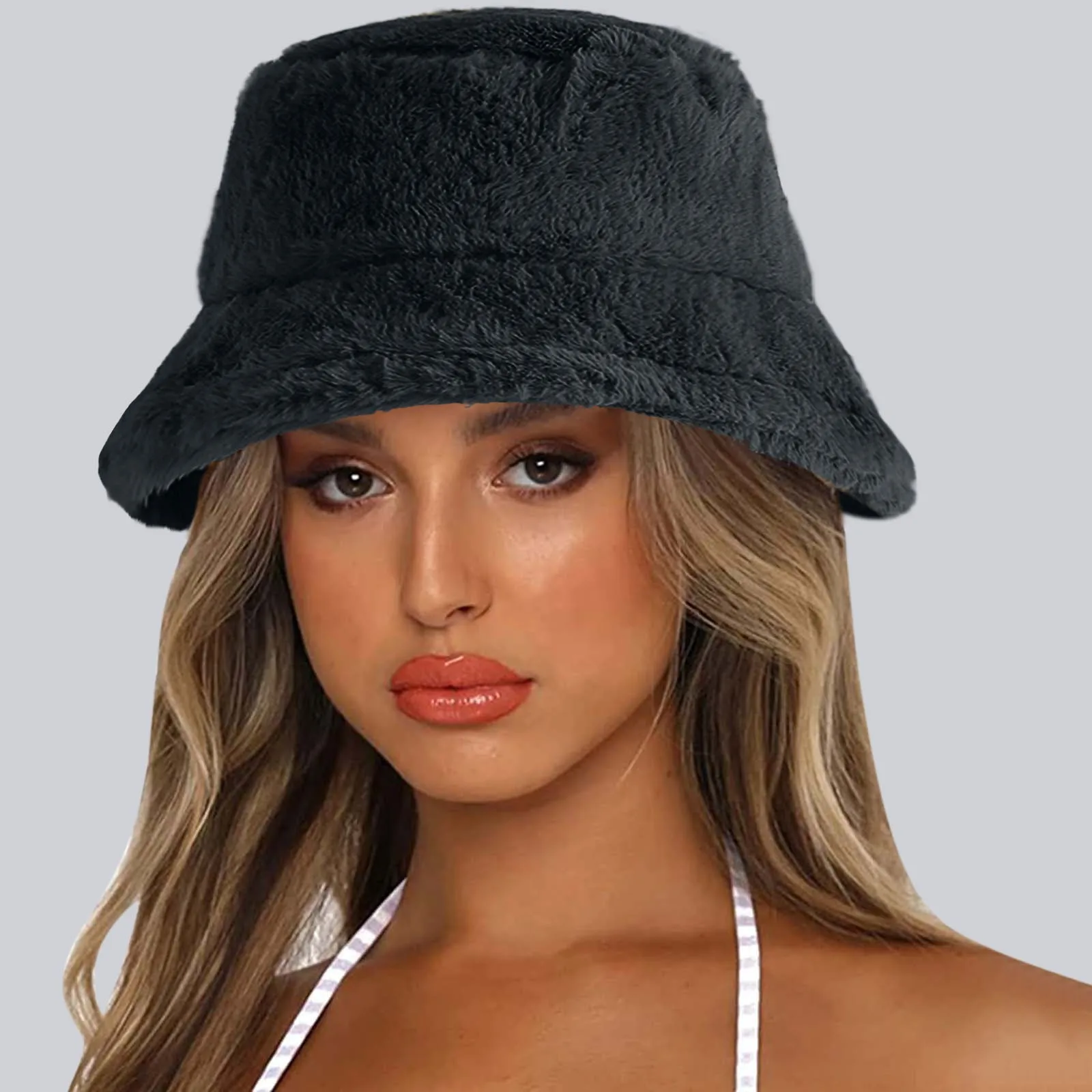 

Женская зимняя плотная Панама из овечьей шерсти, мягкая теплая шапка, Панама для женщин и мужчин, однотонная Рыбацкая шапка, Панама, шапки