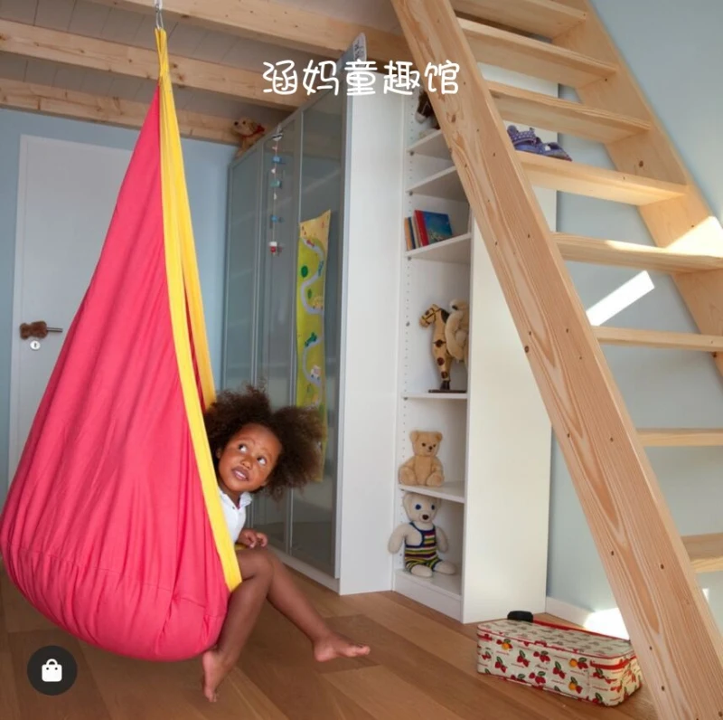 

Hanging Seat Tree Hammock Chair Zipper Indoor Roof Courtyard Outdoor Space Saving Home Swing Pod Children Comfortable