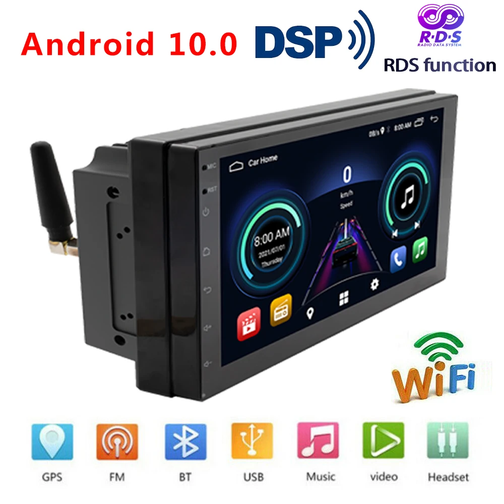 

2G 32G 2din Car Android Radio Multimedia Player 7" GPS DSP RDS AMFM for Toyota Volkswagen Hyundai Nissan Kia Renault Suzuki Lada