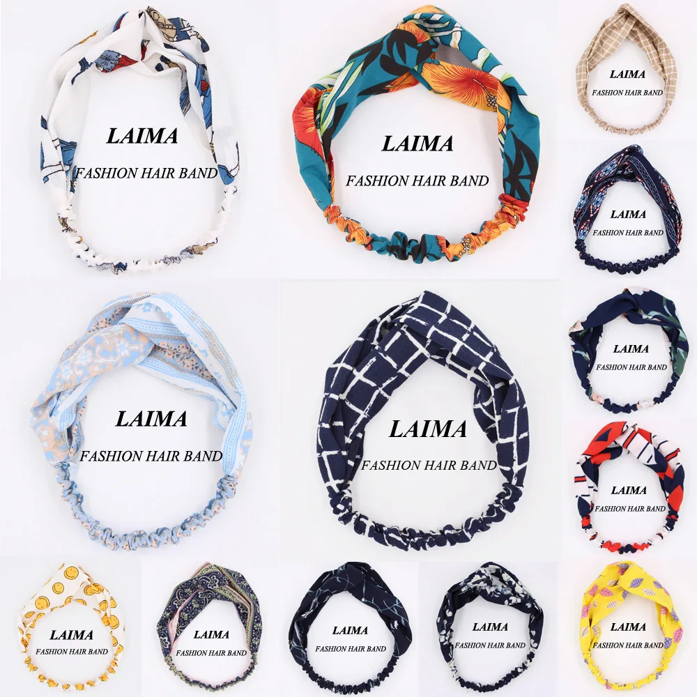 Lateefah летнее богемное ленты для волос модные женские резинки с принтом и повязка