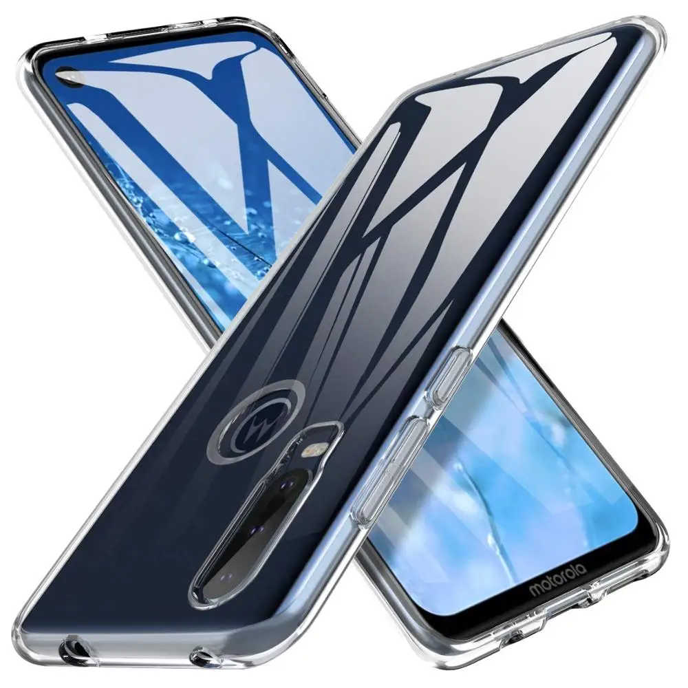 Чехол для Moto One Vision чехол Action ультратонкий прозрачный мягкий из ТПУ Motorola XT1970 чехол Бамперы  | Бамперы -4000175929039