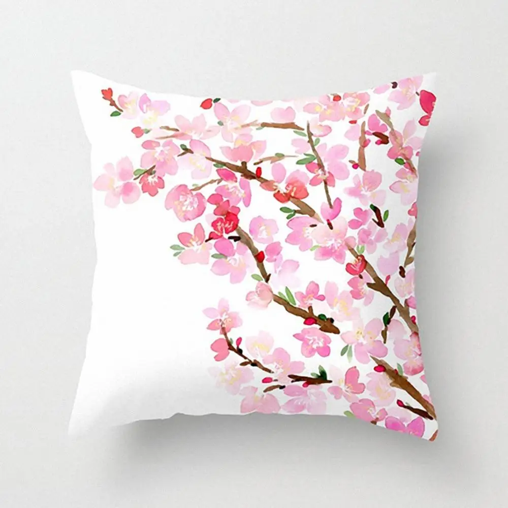 

45x45cm Vintage Flower Throw Pillow Case Sofa Cushion Cover Home Decoration Sofa Living Room Pillowcase