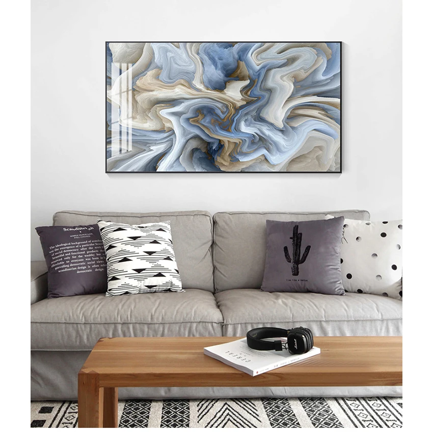 

Принты для гостиной интерьер домашний декор абстрактный мрамор текстурированная холст живопись уникальные настенные художественные карт...