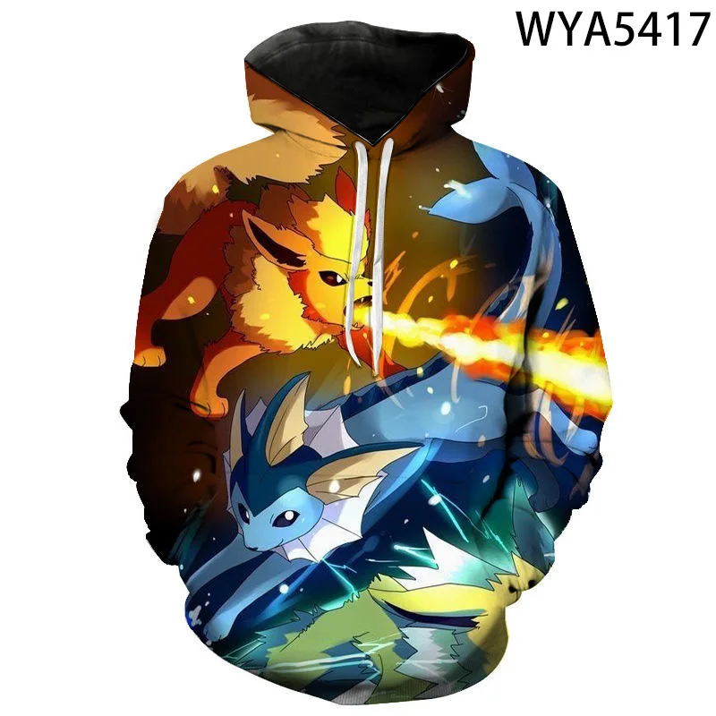 

Fashion Streetwear Game Pokemon Men Women Children Hoodies Printed 3D Boy Girl Kids Sweatshirts Pullover Long Sleeve Casual