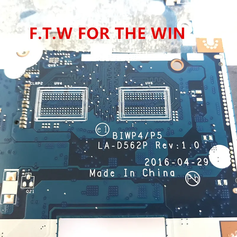 Bestellen Für Lenovo 110-15isk Laptop Motherboard Mainboard LA-D562P I7-6500U CPU 4GB Test Arbeit 100% Original