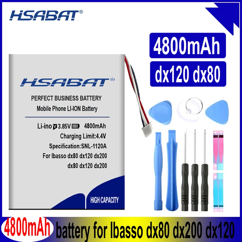 Аккумулятор HSABAT 4800 мАч для аккумуляторов Ibasso Dx80 x120 dx200|Батареи MP3/MP4 плееров| |