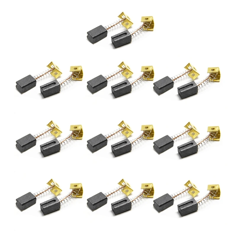 

10 пар, карбоновые щетки 596071-00 для черных угловых шлифовальных машин CD105 CD110 CD115 KG900 KG915 KG725 AST6 AST6XC AST15