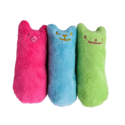 2pcs Teeth Grinding Catnip Toys Chew Toy Funny Interactive Plush Cat Pet Kitten Chewing Claws Thumb Bite | Дом и сад