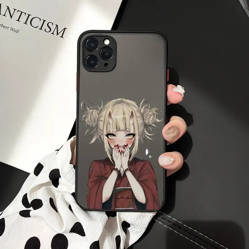 

Anime My Hero Academia Cross my body Phone Cases Matte Transparent for iPhone 7 8 11 12 s mini pro X XS XR MAX Plus cover funda