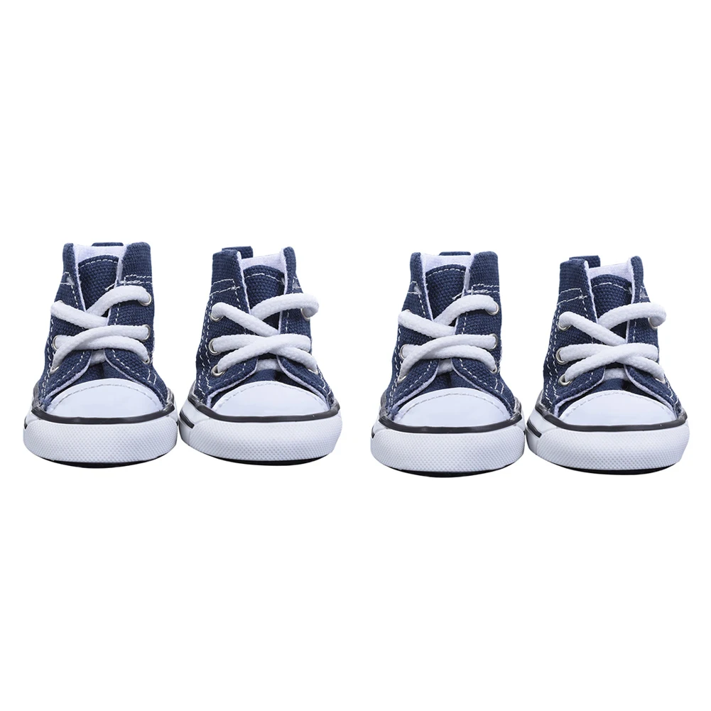 4 шт. модные маленькие домашние джинсовые кроссовки осенние ботинки на шнуровке