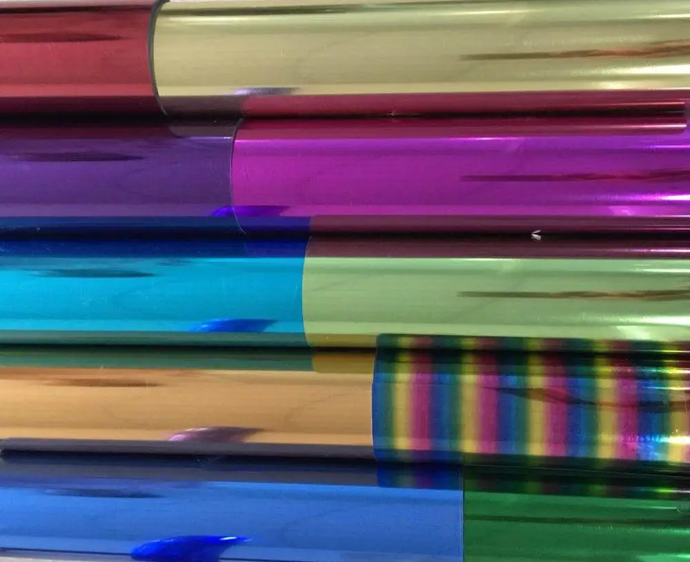 Free shipping 25cmx100cm Metallic Heat Transfer Vinyl press machine Iron on Film HTV T-shirtFilm | Дом и сад