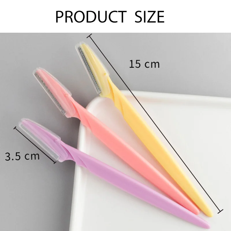

3Pcs/Set Eyebrow Trimmer Set Blades For Face Hair Removal Brow Shaper Makeup Kit All For Eyebrows Tools Accessories Beauty