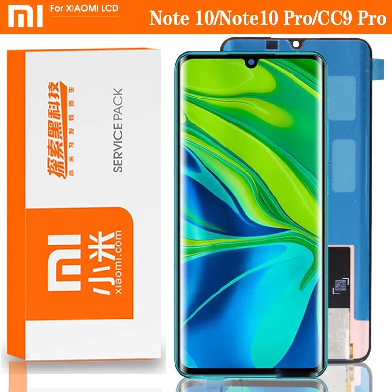 100% Оригинальный AMOLED дисплей 6 47 дюйма для XiaoMi Mi Note 10 Pro полный ЖК CC9 сенсорный