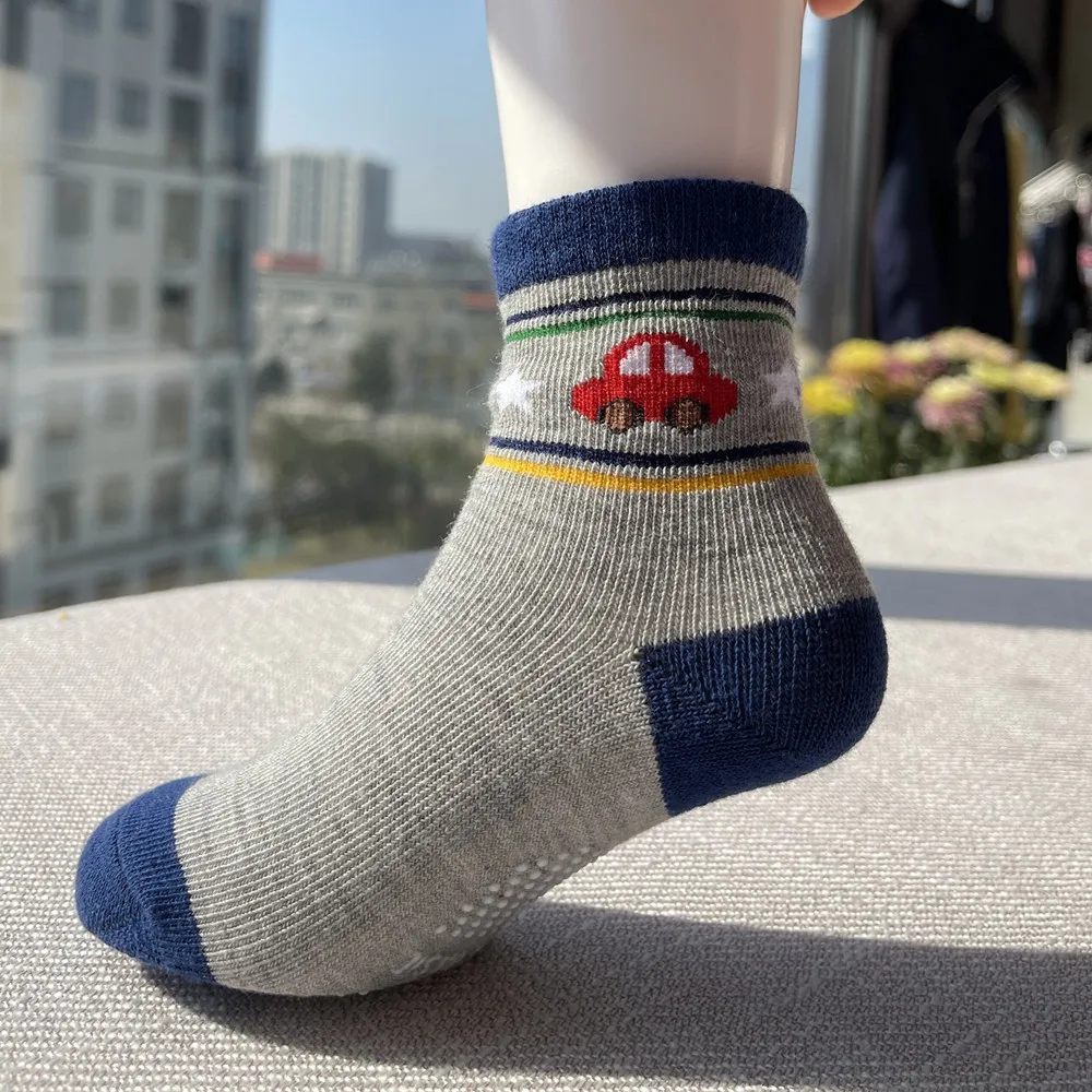 6Pairs/Lot Kids Socks Baby New Boy Meias Slippers 1-3 Years |
