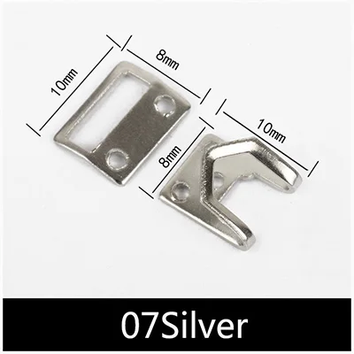 07Silver Meetee 30/50 комплектов Медь металлический крючок для брюк шуба невидимая кнопка крючок для юбки на брюки Регулируемая застежка аксессуары для шитья CN047 - Цвет: 07Silver