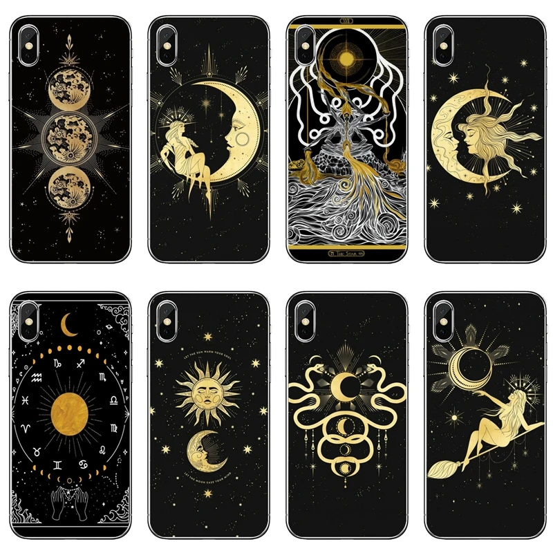 Чехол для телефона Xiaomi Redmi Note 9S 9T 9 8 8T 7 6 5A 9C 9A 7A K20 6A S2 Pro Tarot Witches moon Mystery Totem | Мобильные