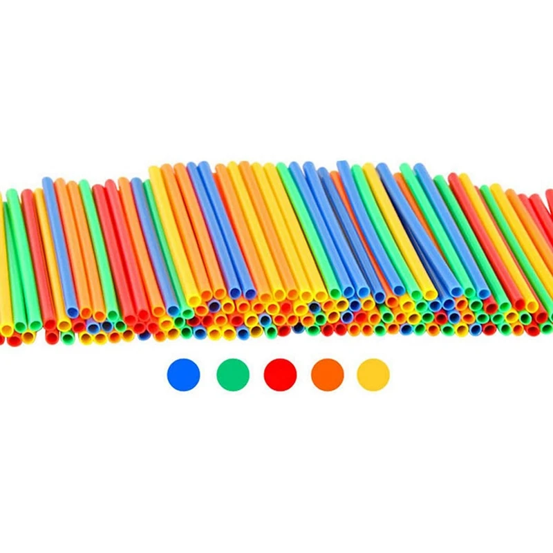 

Straw Building Construction Toys Set 4D Space Building Blocks Sticks DIY Assembly Kids Educational Toys Gift