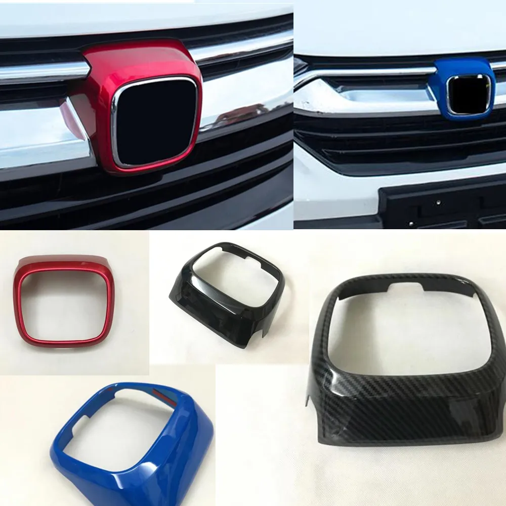 for honda crv cr v 2017 2018 2019 2020 car sticker body trim front logo decorative mark grid grill grille racing frame part hood free global shipping