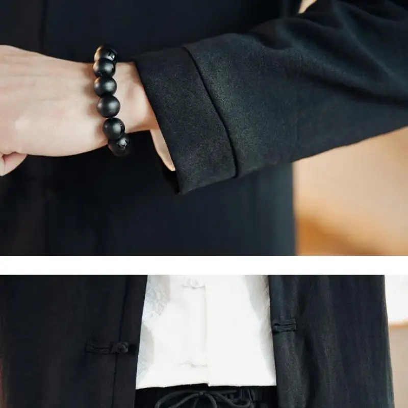 

New 2020 Mens Chinese Tunic Collar Bridegroom Suit Formal Wear Dress Slim Fit Male Groom Wedding Blazer+Pants Suits Men XXXXL