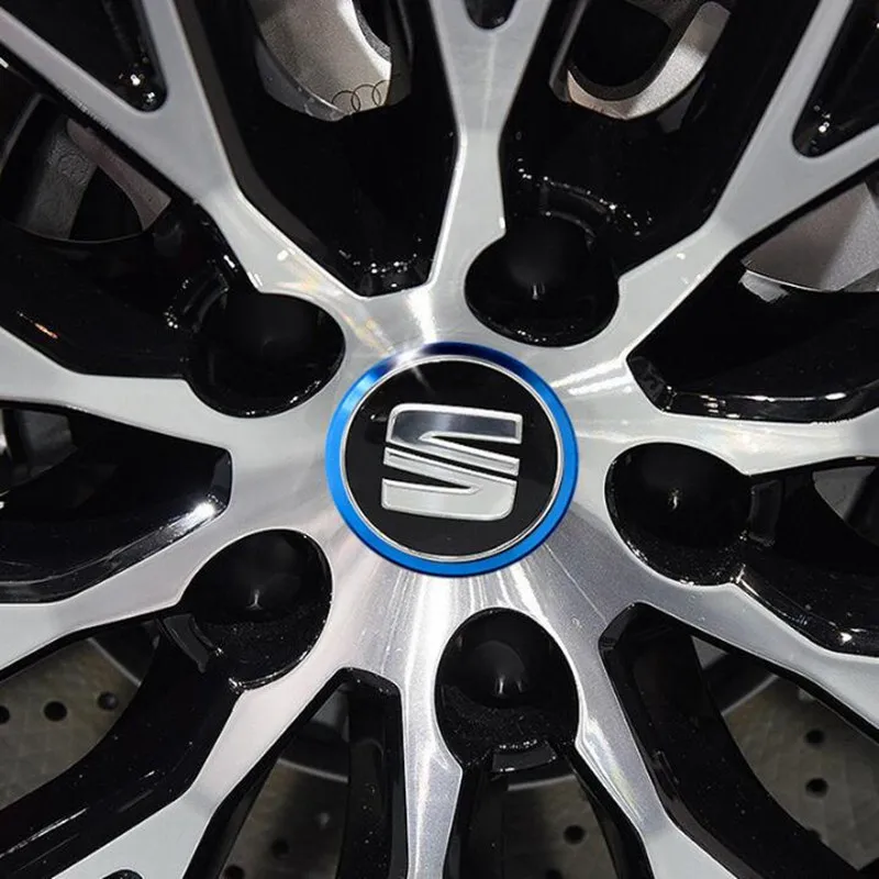 

Car Wheel Cover Logo Ring Sticker for SEAT Ibiza Leon Toledo Arosa Alhambra Exeo FR Supercopa Mii Altea Cordoba Car Accessories