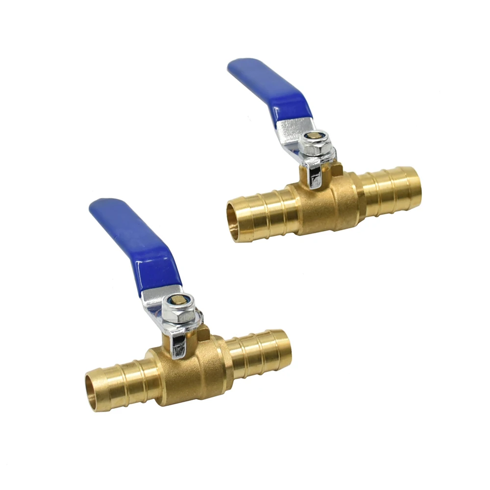 

Brass 16mm 19mm Air Oil Water Hose Ball Valve Garden Tap Barb Connector Hose Repair Pipe Water Flow Control Valve 1piece