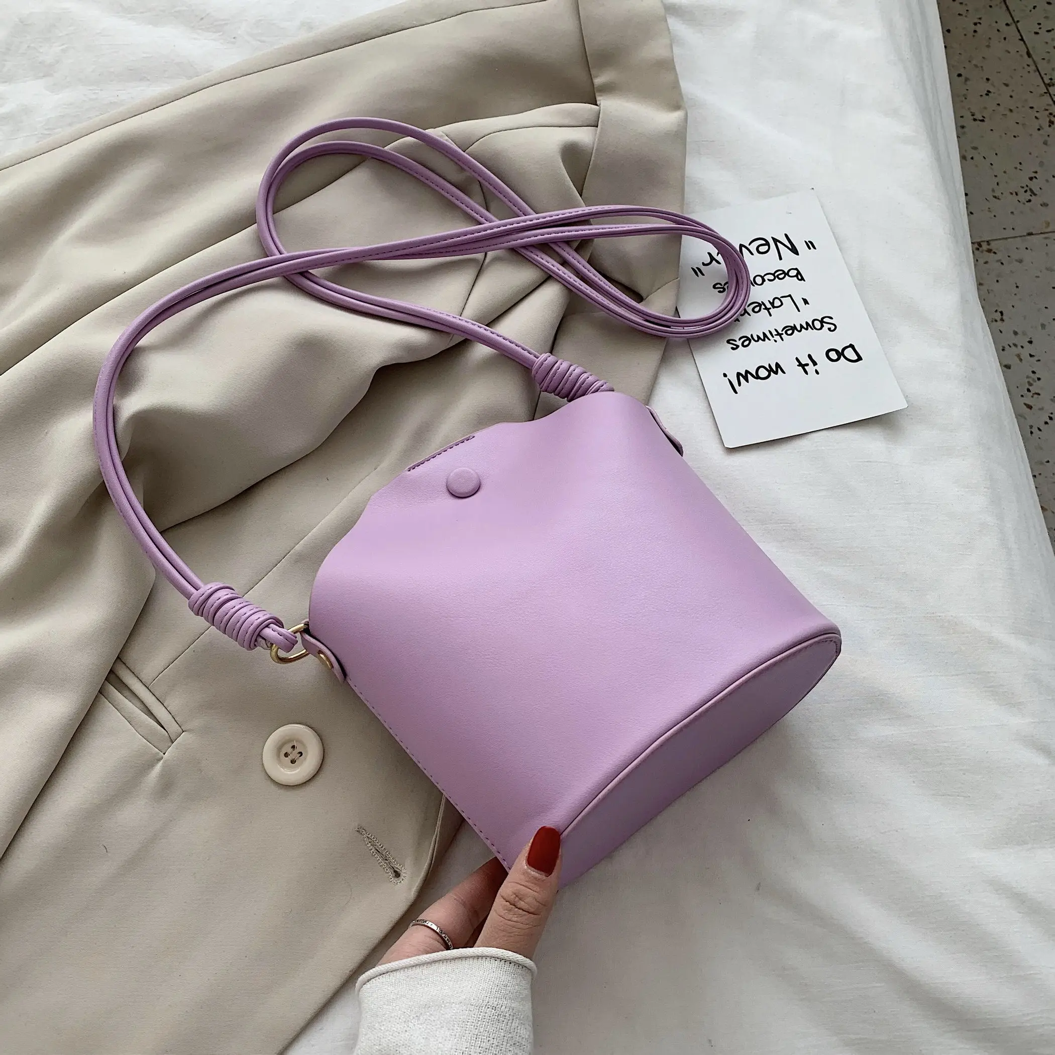 Эксклюзивный бренд приятный на ощупь Весенняя новинка из мягкой кожи Горох