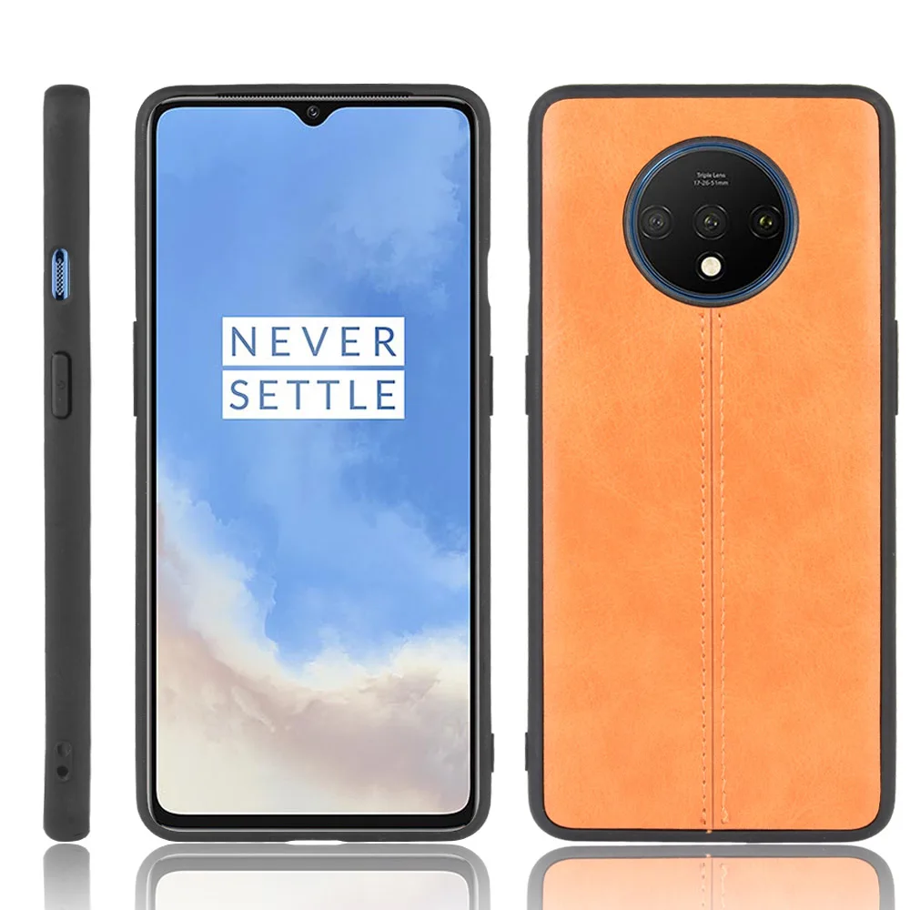 Чехол для OnePlus 7T 7 Pro чехол телефона Oneplus 6T роскошный кожаный накладка в деловом