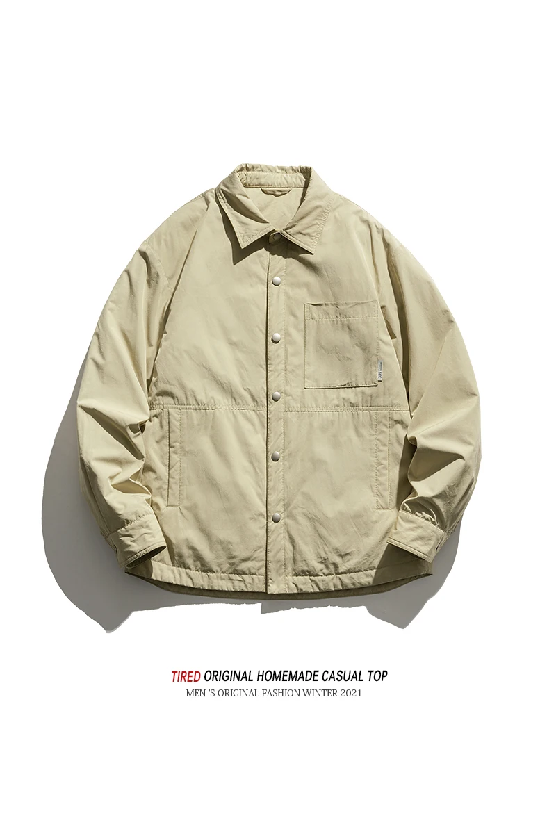 

Retro Tooling Down Jacket Men's Winter Loose White Duck Down Casual Cotton Coat Jacket Wild Warm Padded Jacket