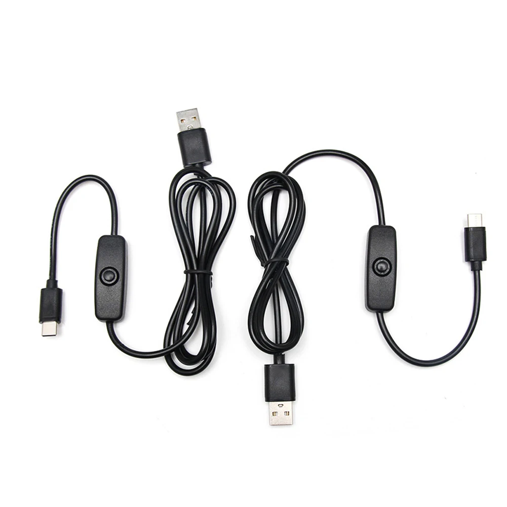 Удлинитель 5V 3A USB к проводному зарядному кабелю типа C прочные аксессуары с переключателем выключатель данных для Raspberry Pi 4