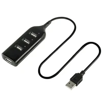 1pc high speed 480mbps 4 port usb 2 0 hub usb splitter adapter port for laptop pc computer peripherals accessories