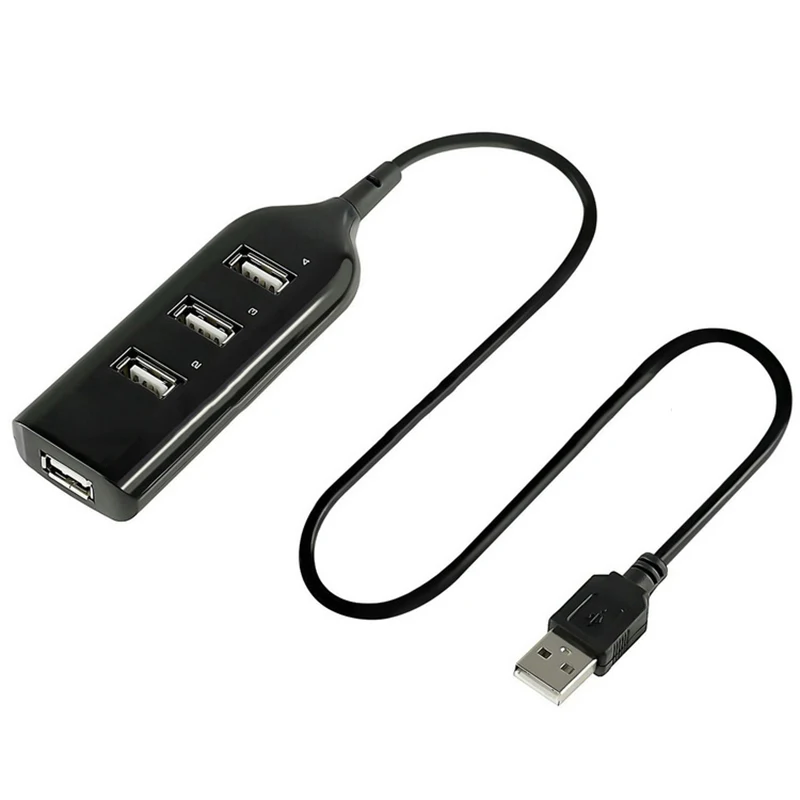 1 шт. высокоскоростной 4 портовый USB разветвитель 480 Мбит/с|4 port usb 2.0|usb splitterhub |