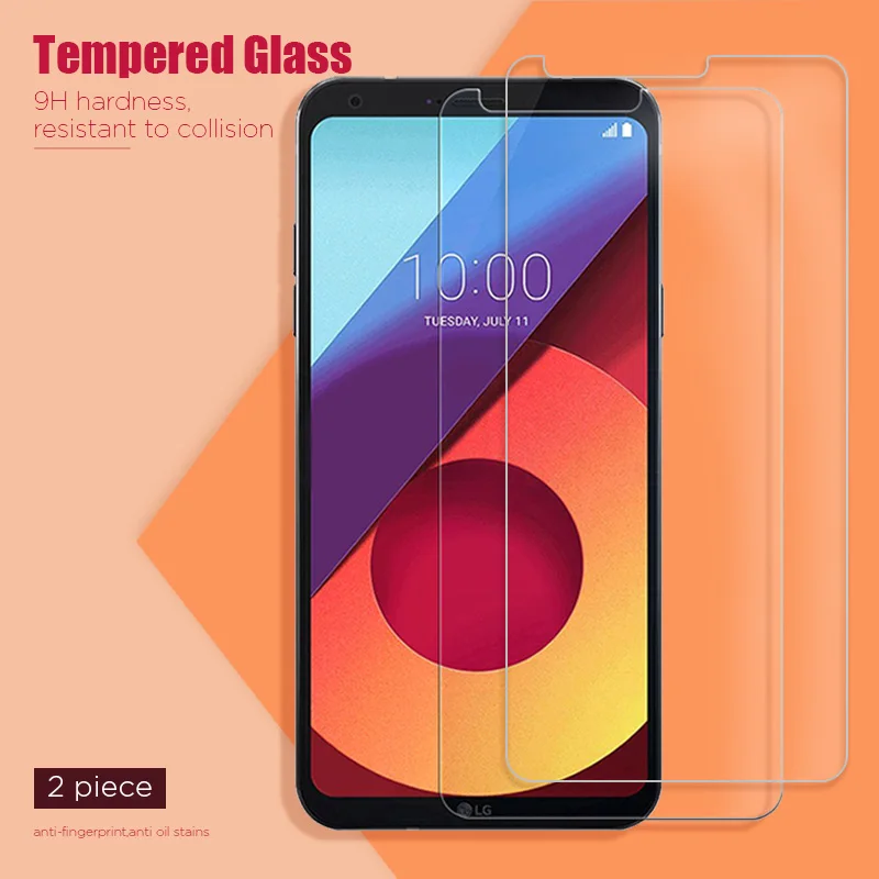 2/1 шт прозрачное закаленное стекло для LG Q70 Q61 Q60 Q51 HD Защита экрана Q9 Q8 Q7 Q6 Plus Q Stylo 4