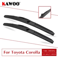 kawoo 2pcs car wiper blade 2614 for toyota corolla 2007 2014 auto soft rubber windcreen wipers blades car accessories
