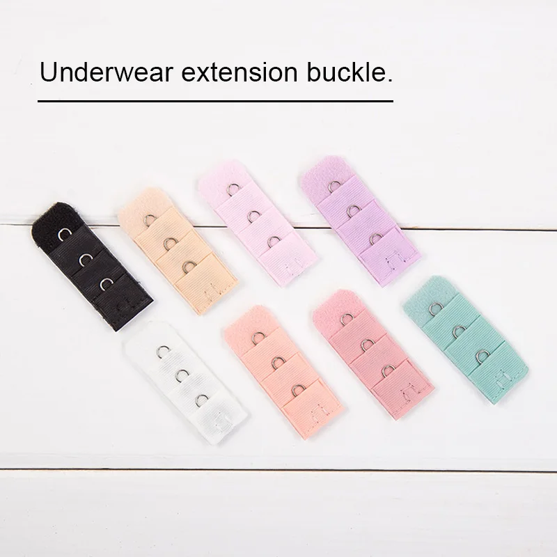 1PC Bra Extender Strap Extension 1 Hooks 3 Rows Candy Color Intimates Adjustable Belt Buckle Replacement Bra Extender For Women