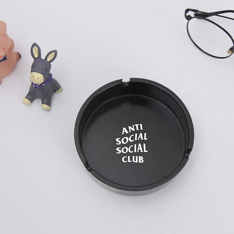 

Portable 1Pcs Cigar Ash Tray Round Shape Ashtray European style Melamine Cigarette Accessories 10*10*3CM