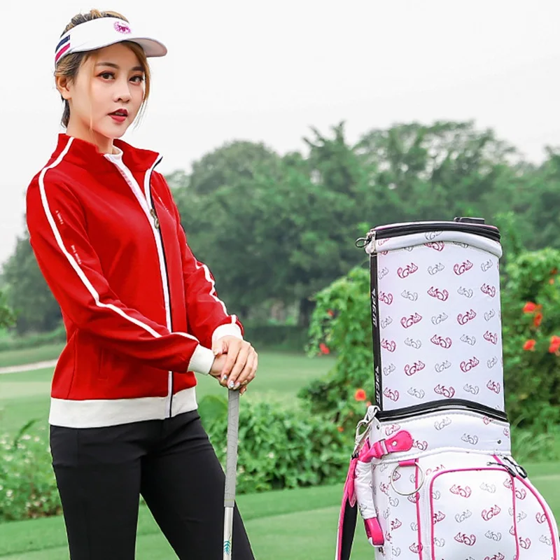 Новая одежда для гольфа дышащая Спортивная девочек женская с длинными рукавами