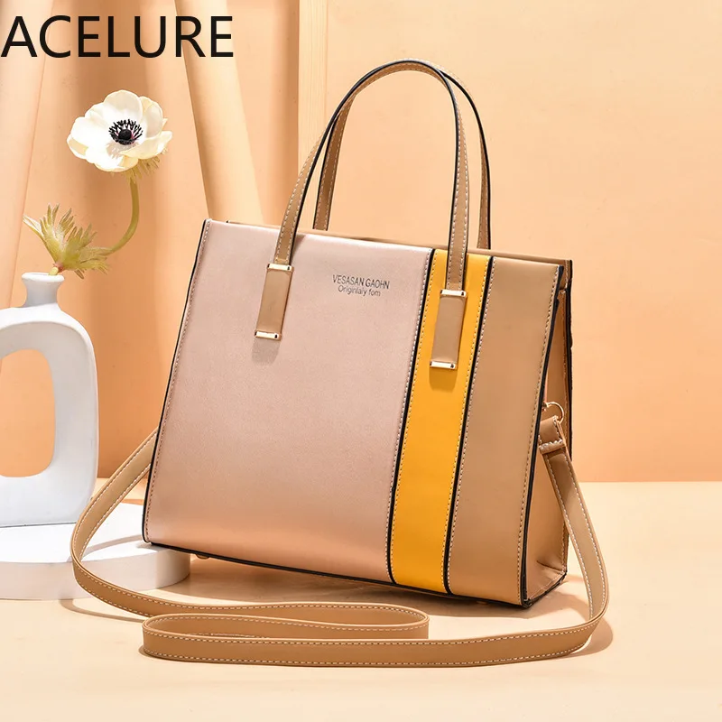 

Сумка-мессенджер ACELURE для женщин, дамская сумочка-тоут из искусственной кожи, однотонный модный мессенджер на плечо