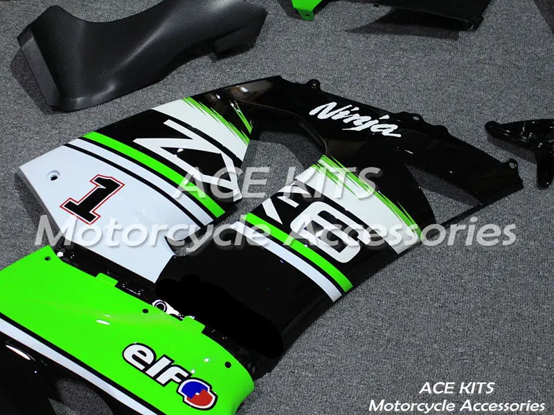 Мотоциклетный обтекатель abs, пригодный для kawasaki Ninja ZX6R 599 636 2005 2006 корпусные детали пресс-форм черный ACEKITS Магазин № 0178
