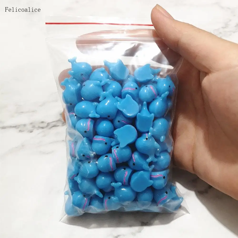 100pcs Animal Resin Duck Flatback DIY Miniature Artificial Hand Painted Cabochon Craft Play Doll House Toy | Дом и сад