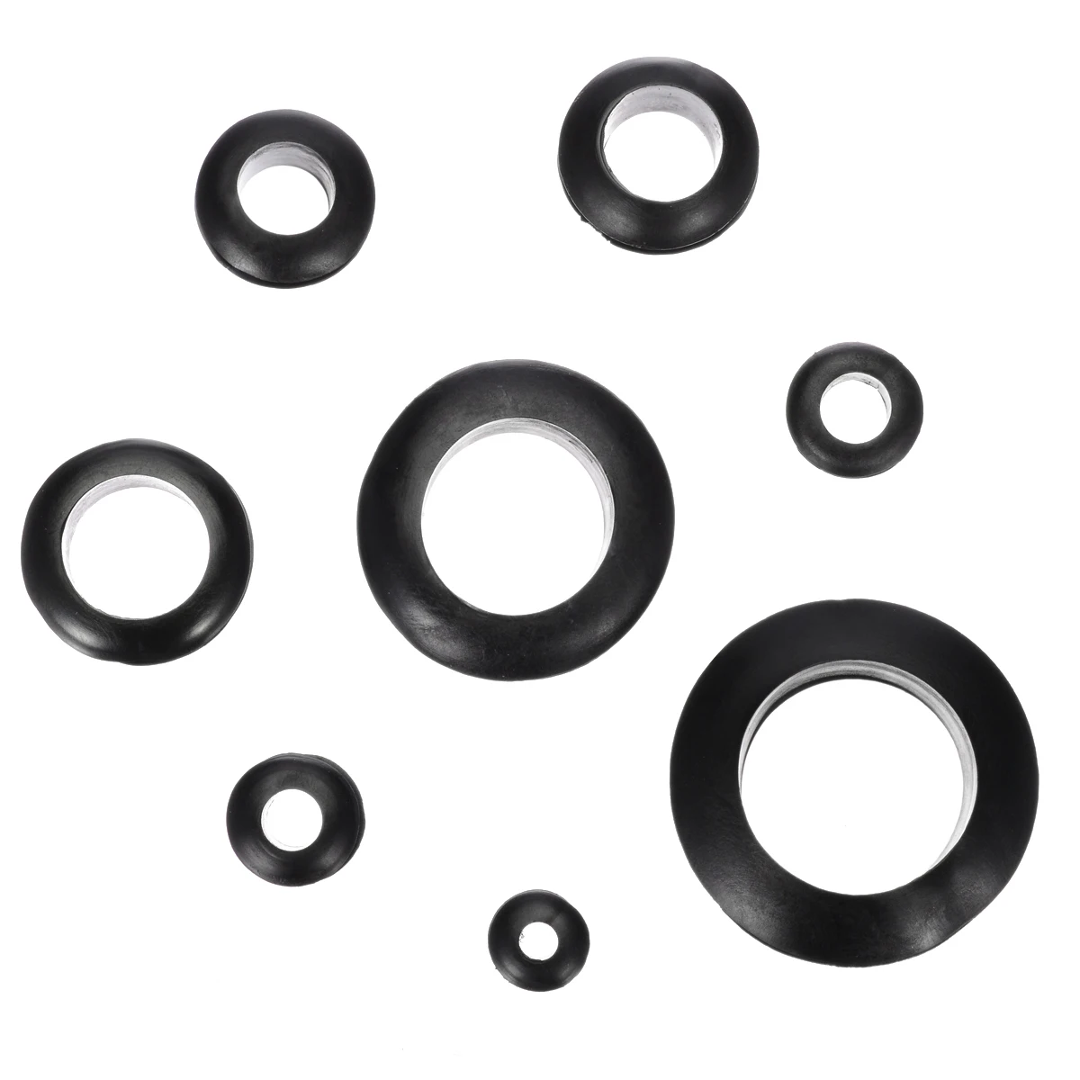 200 шт./кор. резиновая прокладка 8 размеров для проводного Кабеля черный