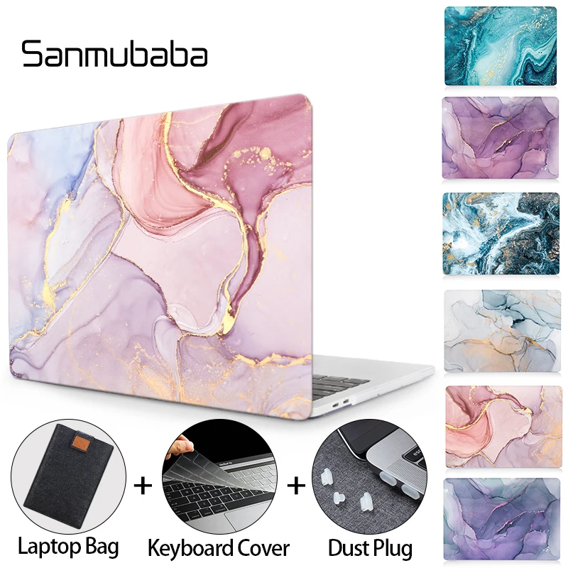 Мраморный чехол для ноутбука Sanmubaba Macbook Air Pro 11 12 13 15 16 2020 дюймов book pro a2289 a2251|Сумки и