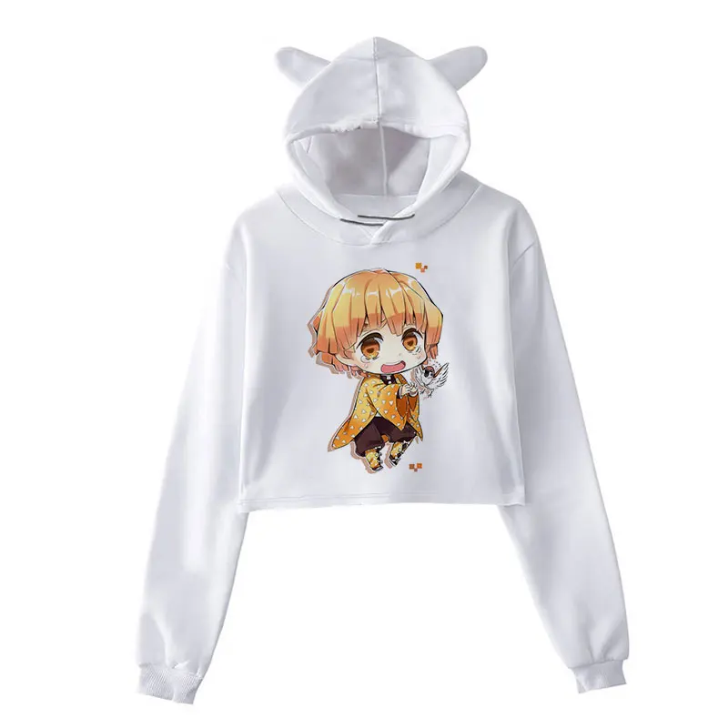 

Japanese Anime Demon Slayer Women Hoodies Kawaii Harajuku Cartoon Kimetsu No Yaiba printing Hoodie Korean Sweatshirts Female