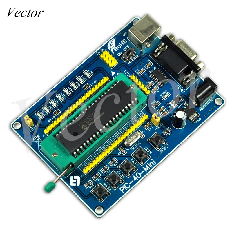 Плата для разработки PIC/плата обучения PIC/PIC-40-MINI с чипом PIC18F4550 разработка USB |