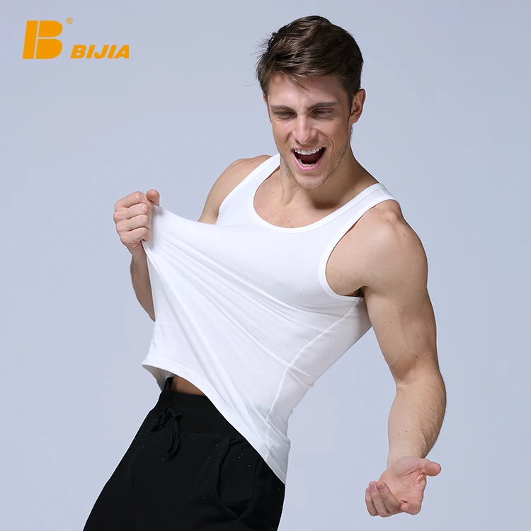 

Wholesale new lightweight 96% combed cotton 4% spandex stringer men's tank tops