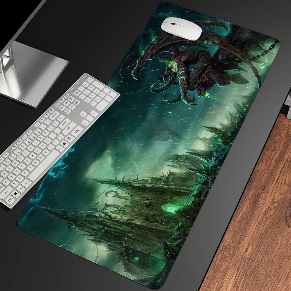 

Большой игровой коврик для мыши World of Warcraft в стиле аниме, коврик для компьютерной мыши Гранде Вау, король, геймер XL, настольный игровой коврик...