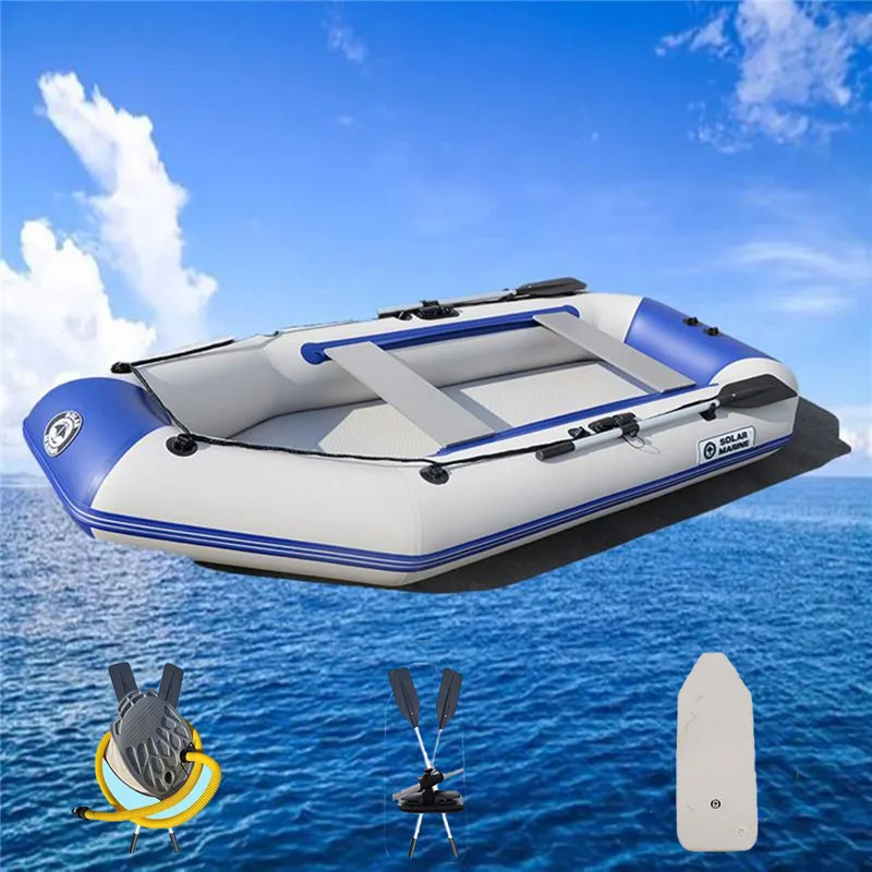

Solar Marine 5 Person 3.3 M PVC Inflatable Boat Rowing Kayak Fishing Canoe With Accessories For Outdoor Water Sports